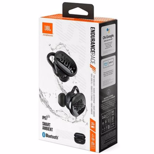 Belaidės ausinės JBL Endurance Race TWS juodos
