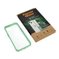 PanzerGlass ClearCase antibakterinis dėklas telefonui su Military Grade sertifikatu iPhone 13 / 14 / 15 - permatomas žalias