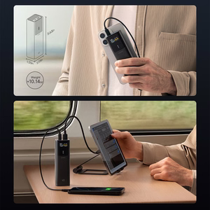 Cuktech CKPB100PGLBL 150W 10000mAh USB-C USB-A - juoda