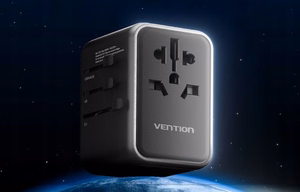Vention 65 W GaN kelioninis adapteris ir įkroviklis 2x USB-A 2x USB-C