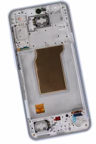 Ekranas Samsung A356 A35 5G su lietimui jautriu stikliuku ir rėmeliu Iceblue originalus (assembled service pack)