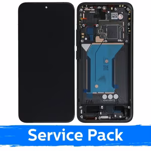 LCD ekranas suderinamas su Xiaomi 14 su rėmeliu / juodas / (Service Pack)