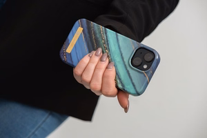 FORCELL F-PROTECT Mirage dėklas telefonui suderinamas su MagSafe IPHONE 15 Plus žadeito marmuras