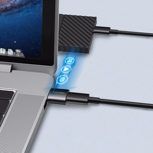 Joyroom adapteris iš USB Type C (moteriška) į USB (vyriška) 2 vnt. juodas (S-H152 Black)