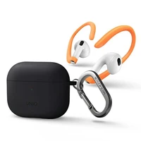 Uniq Nexo dėklas AirPods 3 + silikoniniai ausų kabliukai - pilkas