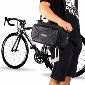 WILDMAN дорожная сумка для руля велосипеда с молнией GS6 4L (4"-7") черная