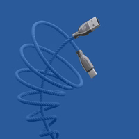 "Forever Tornado" kabelis USB - USB-C 1,0 m 3A tamsiai mėlynas