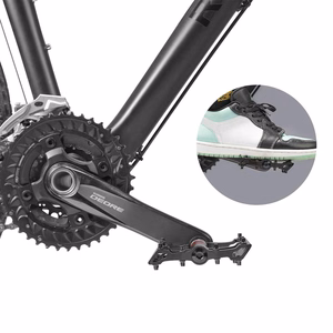 Rockbros 2020-12BBK aliumininiai platforminiai dviračio pedalai – juodi