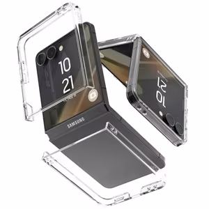 Mercury kietas PC dėklas Samsung Galaxy Z Flip7 skaidrus
