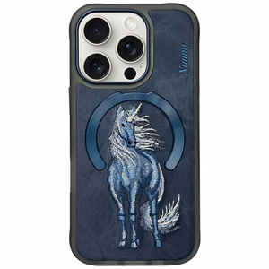 Nimmy Magnetinis Fantazijos Gyvūnas MagSafe Dėklas telefonui iPhone 16 Pro - Mėlynas