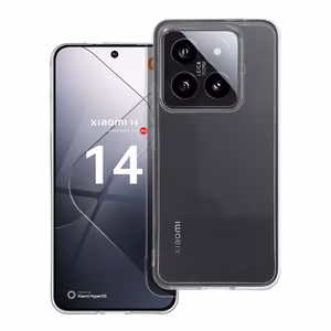Skaidrus 2 mm dėklas telefonui XIAOMI 14 Pro (su kameros apsauga) permatomas