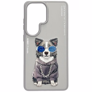 Nimmy Glasses Cool Dog dėklas Samsung Galaxy S26 Ultra pilkas