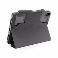STM Dux Plus - Rugged dėklas iPad 11" (2025) / 10.9" (2022) MIL-STD-810G with Apple Pencil laikiklis (juodas) EDU/COM Version