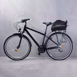 Wozinsky large bike rack bag 35l + rain cover black (WBB19BK)