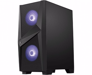 MSI MAG FORGE 100M „Midi Tower“ Juoda, Permatomas