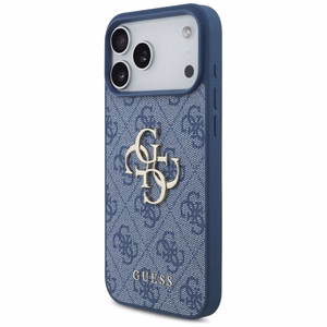 GUESS dėklas, skirtas IPHONE 18 Pro Max/17 Pro Max (4G Big Logo) (spalva: mėlyna)