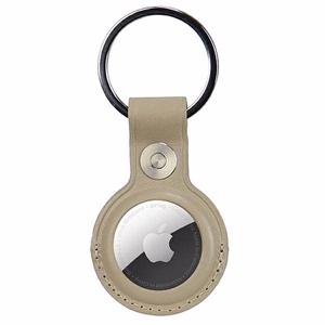 Audi Sintetinės odos AirTag dėklas - smėlio spalvos
