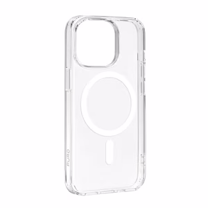 Puro dėklas iš PC+TPU+TPE su integruotais magnetais "LITE MAG PRO" iPhone 15 Pro, baltas