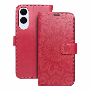 MEZZO Book case for Samsung S25 Edge mandala magenta