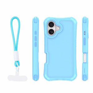 Safepop dėklas su dirželiu skirtas iPhone 16 6,1" mėlynas