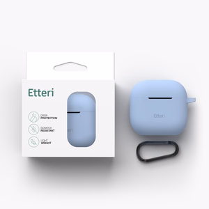 Etteri silikoninis dėklas, skirtas AirPods 3 šviesiai mėlynas