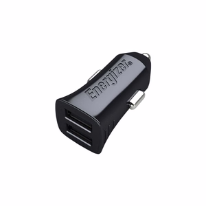 Energizer Classic D12 car charger, 2 × USB-A, 12 W / 2.4 A, black