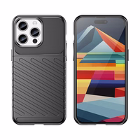 Armored iPhone 15 Pro Max Thunder dėklas - juodas