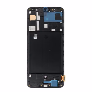 REWA OLED LCD ekranas su rėmeliu, skirtas SAMSUNG A70, juodas