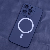 Silicon Mag dėklas for iPhone 16 Pro Max 6,9" tamsiai mėlynas