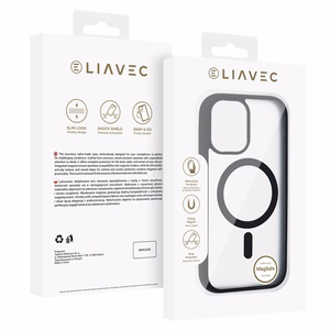 Liavec minkštas dėklas skirtas Iphone 17 juodas