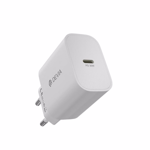 Devia Smart PD GaN sieninis įkroviklis, 30 W, 1 × USB-C, baltas