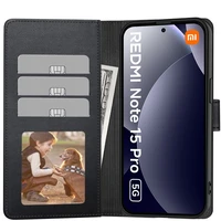 "Tech-Protect" piniginės dėklas, skirtas "Xiaomi Redmi Note 15 Pro 5G" - Juodas