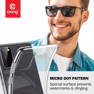 Crong Crystal Slim dėklas, skirtas Xiaomi Mi Note 10 / Mi Note 10 Pro, skaidrus