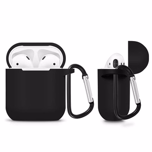 Silikoninis dėklas Airpods Tipas 1 - juodas