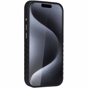 Audi Sintetinės odos dėklas telefonui su Magnetine iPhone 15 Pro Max - juodas