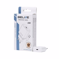 Beline Tinklo įkroviklis 1x USB-C 25W + USB-C laidas balta PD 3.0 BLNCW25C GaN