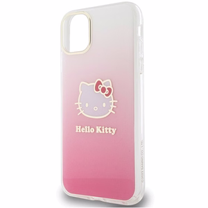 Hello Kitty IML Gradient Electrop Kitty Head dėklas telefonui iPhone 11 / XR - rožinis