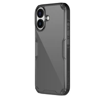 Nillkin Nature TPU Pro dėklas telefonui iPhone 17 - Pusiau permatomas juodas