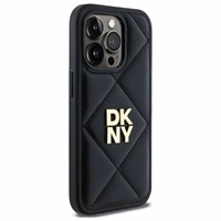 DKNY Quilted Stack Logo dėklas telefonui iPhone 14 Pro Max - juodas