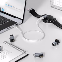 Wozinsky WAYGS1 USB-C adapteris Garmin išmaniajam laikrodžiui - pilkas