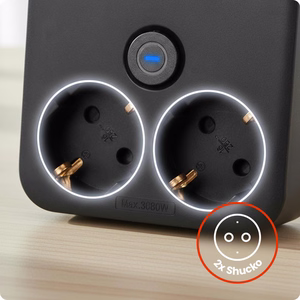 Huslog Power strip with phone laikiklis HUS1055