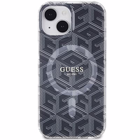 Guess IML GCube Magnetinis dėklas iPhone 15 Plus / 14 Plus - juodas