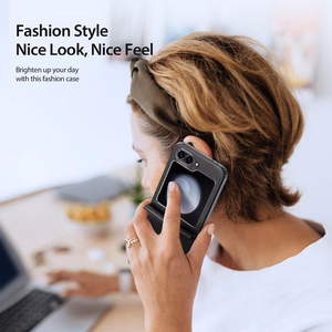 Dėklas Dux Ducis Bril Samsung F741 Z Flip6/F761 Z Flip7 FE violetinis