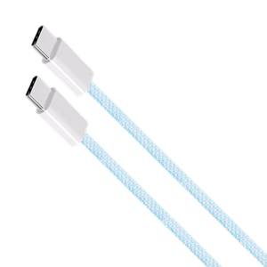 Krüger&Matz Basic USB-C–USB-C laidas, 100 W, 1,5 m, mėlynas