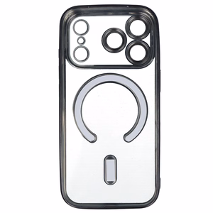 Metalinis Magsafe dėklas iPhone 17 Pro Max juodas