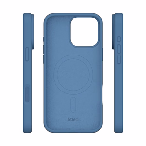 "Etteri" silikoninis dėklas "iPhone 16 Pro 6,3" tamsiai mėlynas