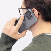 Kingxbar Plain Series dėklas telefonui iPhone 13 Pro silikoninis dėklas violetinis