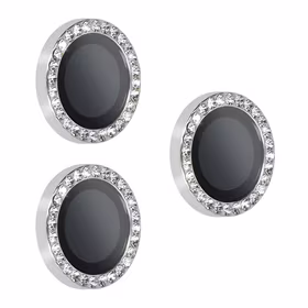 Temperuotas stiklas HARD DIAMOND kamerai (objektyvui) iPhone 17 Pro/17 Pro Max sidabro spalvos, 3 vnt.