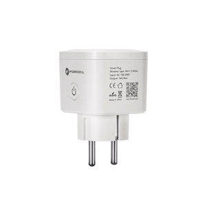 FORCELL F-ENERGY EU02 išmanusis kištukas 230V su WiFi, programuotoju ir Tuya/Amazon Alexa palaikymu - baltas