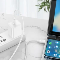 Kabelis USB C į USB C Hoco PD 6A 100W 1 m X96 baltas